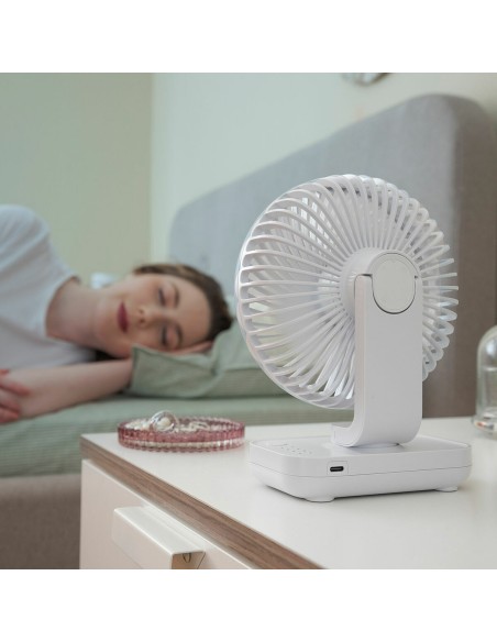 Ventilateur rechargeable Fanrec Ø5,4" 3600 mAh – Compact et moderne