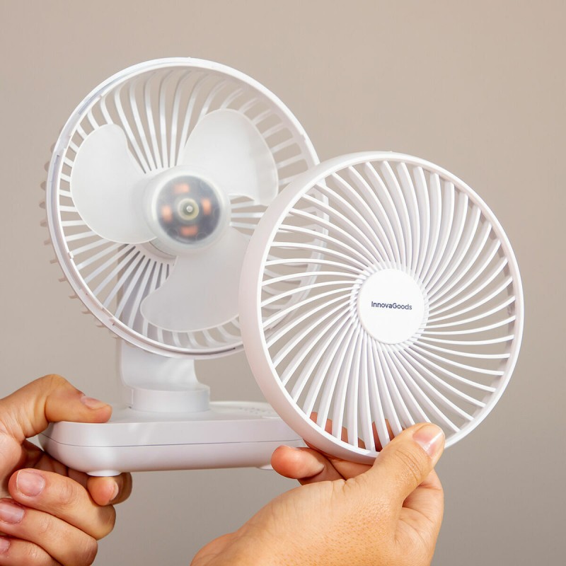 Ventilateur rechargeable Fanrec Ø5,4" 3600 mAh – Compact et moderne