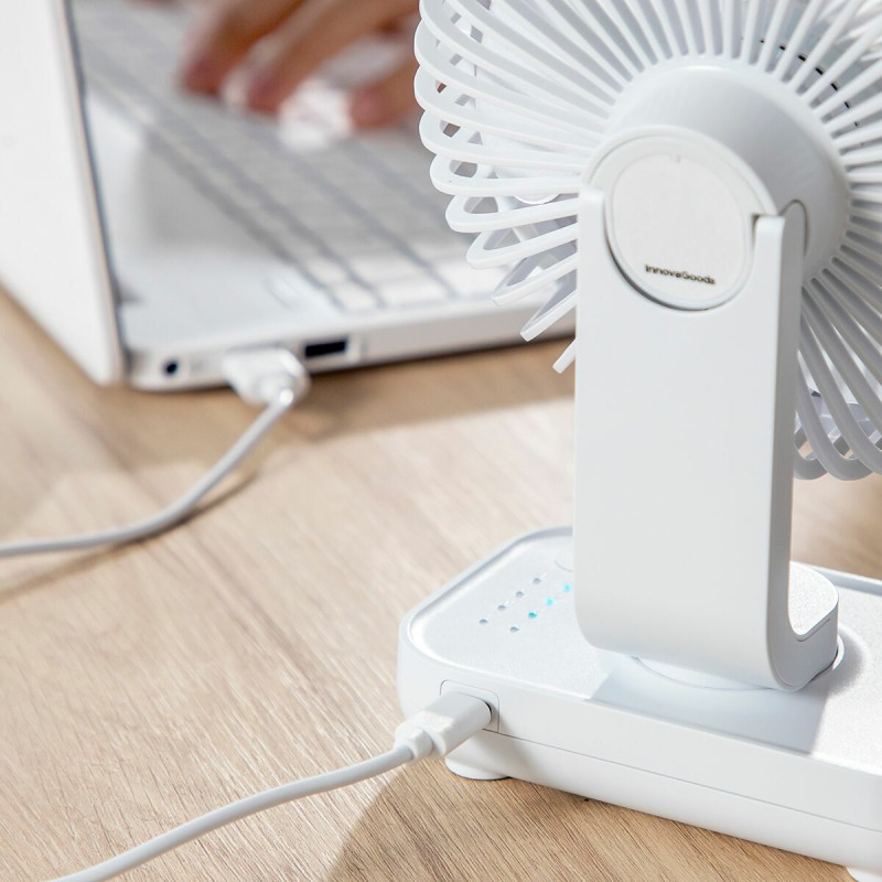 Ventilateur rechargeable Fanrec Ø5,4" 3600 mAh – Compact et moderne