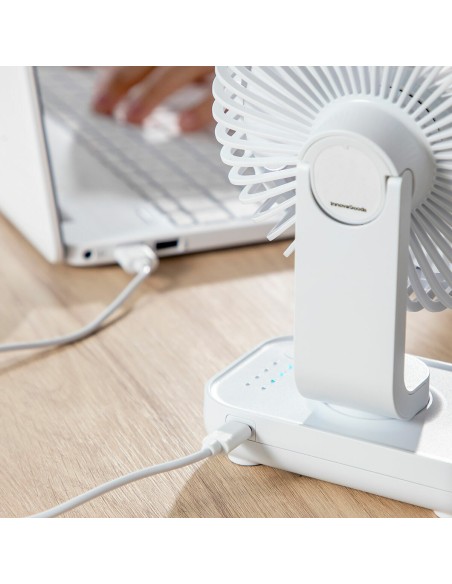 Ventilateur rechargeable Fanrec Ø5,4" 3600 mAh – Compact et moderne