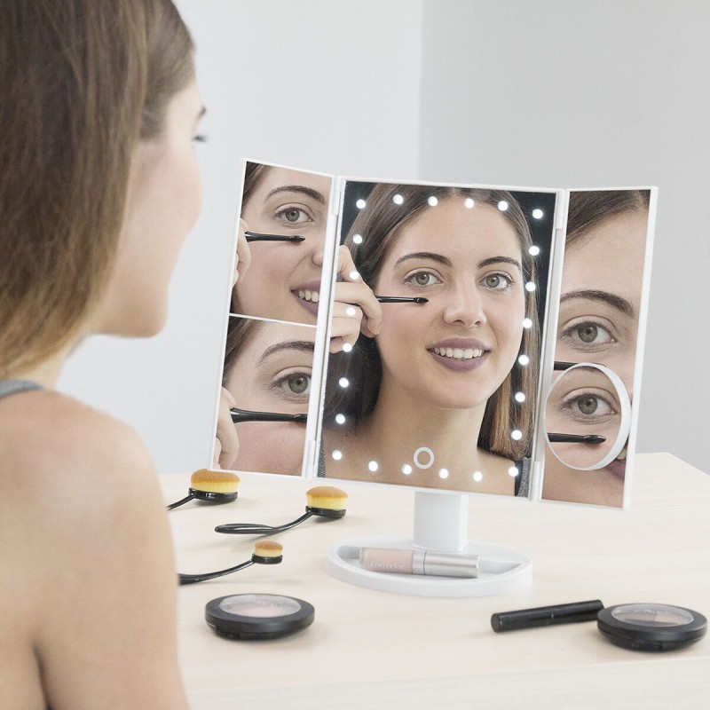 Miroir LED 4‑in‑1 InnovaGoods