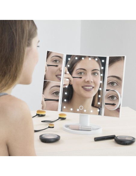 Miroir LED 4‑in‑1 InnovaGoods