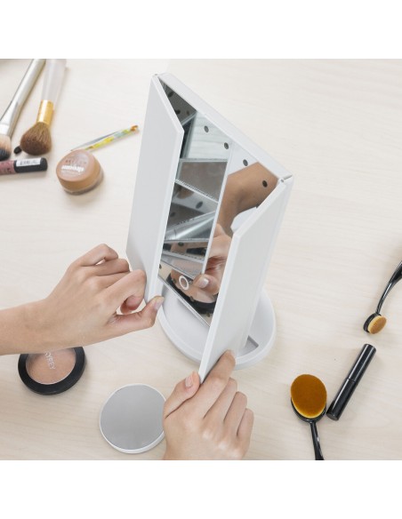 Miroir LED 4‑in‑1 InnovaGoods