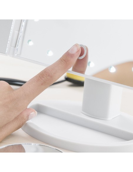Miroir LED 4‑in‑1 InnovaGoods