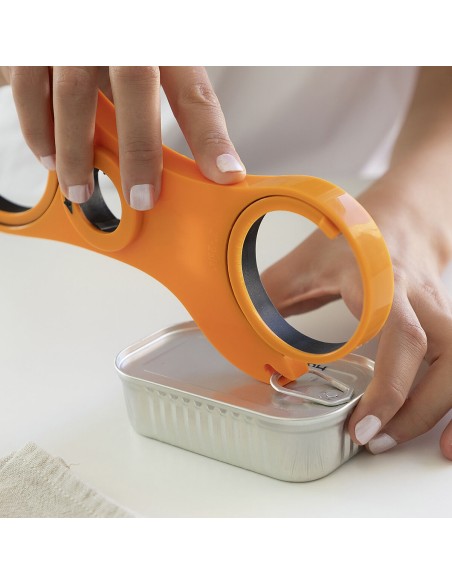 Ouvre‑boîtes multifonction 5‑en‑1 – Prise confortable