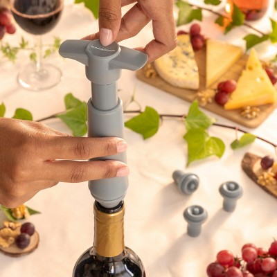 Pompe à vide Winuum + 4 bouchons – Conservation du vin