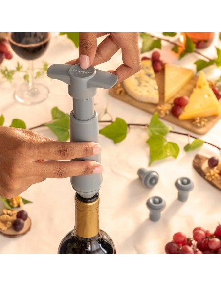 Pompe à vide Winuum + 4 bouchons – Conservation du vin