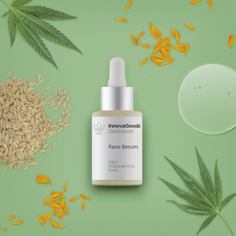 Sérum visage CBD Zenboost 30 ml – Hydratation apaisante