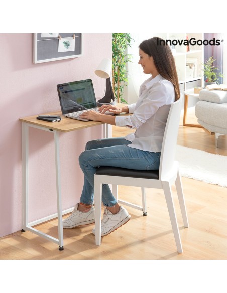 Bureau pliant InnovaGoods V0103358 Blanc (Reconditionné B)