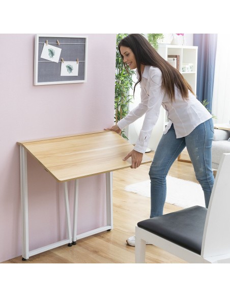 Bureau pliant InnovaGoods V0103358 Blanc (Reconditionné B)