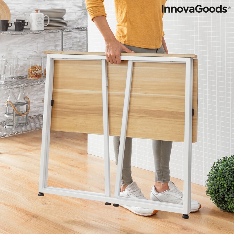 Bureau pliant InnovaGoods V0103358 Blanc (Reconditionné B)