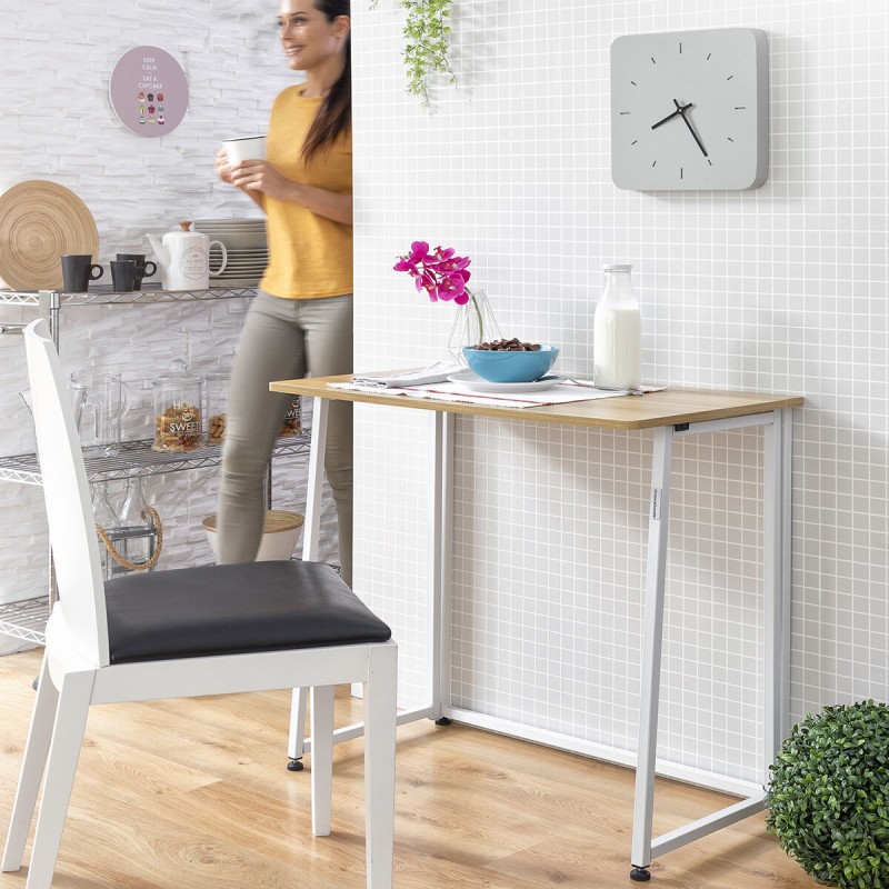Bureau pliant InnovaGoods V0103358 Blanc (Reconditionné B)