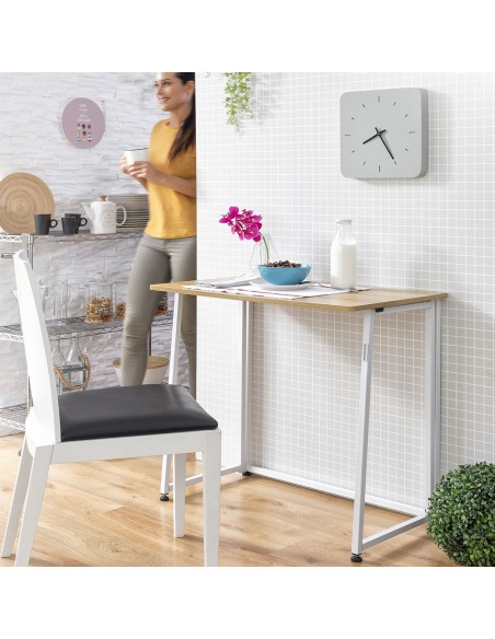Bureau pliant InnovaGoods V0103358 Blanc (Reconditionné B)