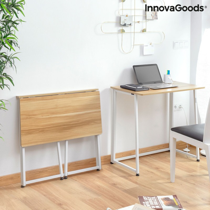 Bureau pliant InnovaGoods V0103358 Blanc (Reconditionné B)