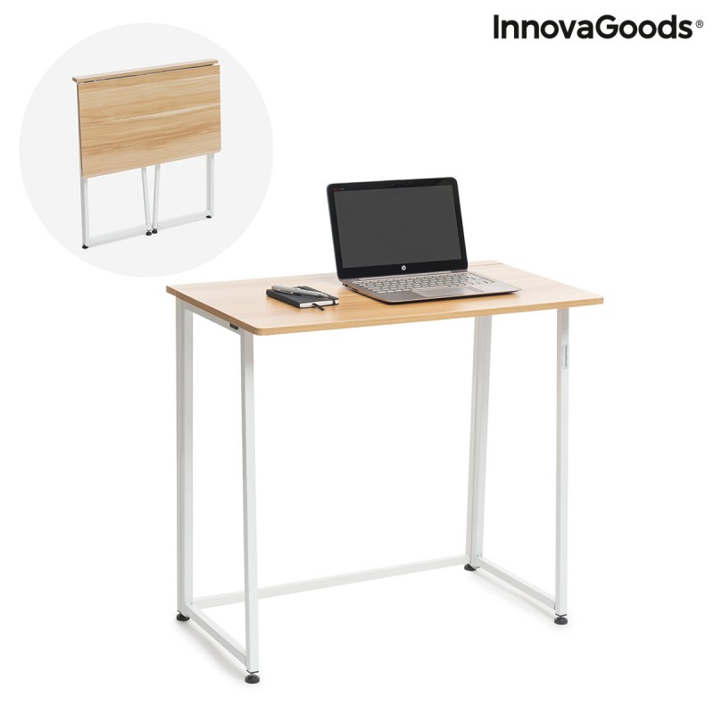 Bureau pliant InnovaGoods V0103358 Blanc (Reconditionné B)
