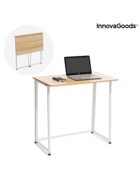 Bureau pliant InnovaGoods V0103358 Blanc (Reconditionné B)