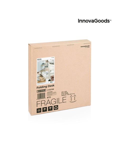 Bureau pliant InnovaGoods V0103358 Blanc (Reconditionné B)