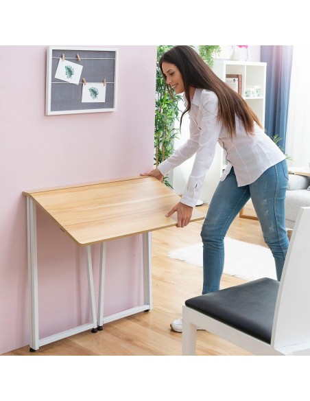 Bureau pliant InnovaGoods V0103358 Blanc (Reconditionné B)