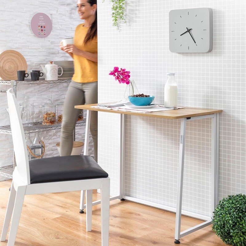 Bureau pliant InnovaGoods V0103358 Blanc (Reconditionné B)