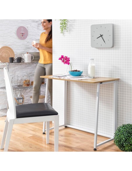 Bureau pliant InnovaGoods V0103358 Blanc (Reconditionné B)