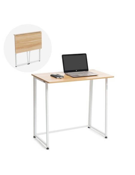 Bureau pliant InnovaGoods V0103358 Blanc (Reconditionné B)