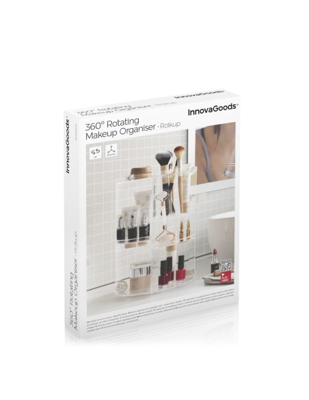 Organiseur de Maquillage Rotatif Rolkup InnovaGoods