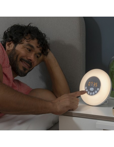 Réveil matin rechargeable avec enceinte Sunrilk InnovaGoods