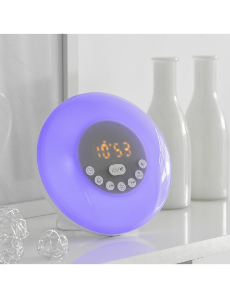 Réveil matin rechargeable avec enceinte Sunrilk InnovaGoods