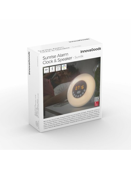 Réveil matin rechargeable avec enceinte Sunrilk InnovaGoods