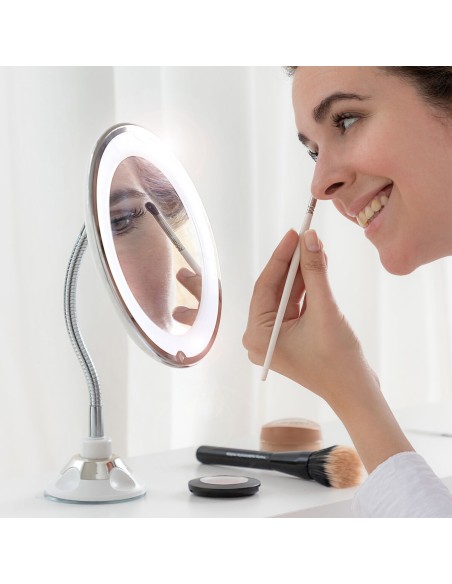 Miroir grossissant à LED avec bras flexible et ventouse Mizoom InnovaGoods