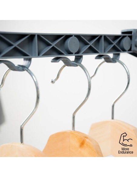 Étendoir Pliant Vertical à Roulettes Dolver InnovaGoods 24 Barres