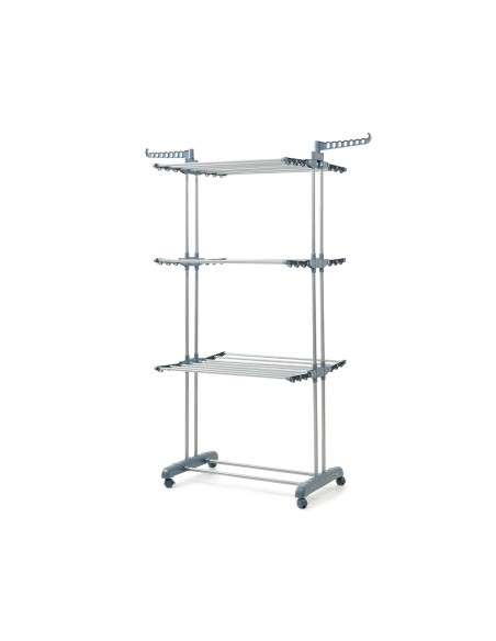 Étendoir Pliant Vertical à Roulettes Dolver InnovaGoods 24 Barres