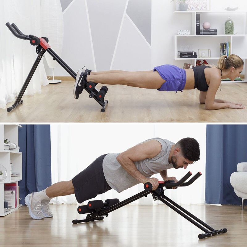 Machine pour Abdominaux Pliante avec Guide d'Exercice InnovaGoods V0103487 (Reconditionné B)