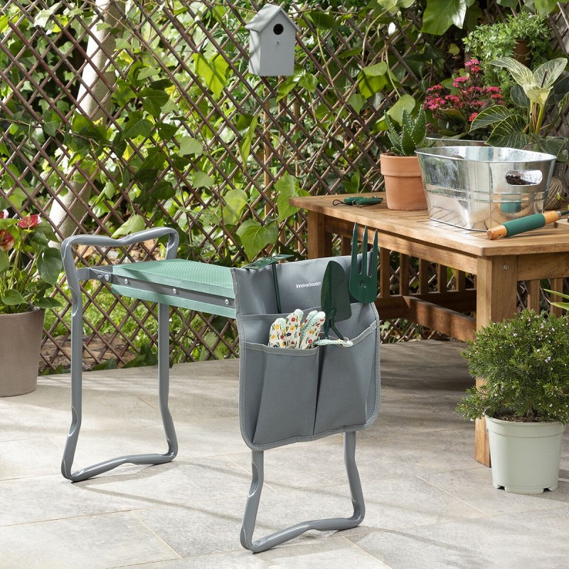 Banc de jardin pliable Situl 3‑en‑1 avec sac – Pratique et stable