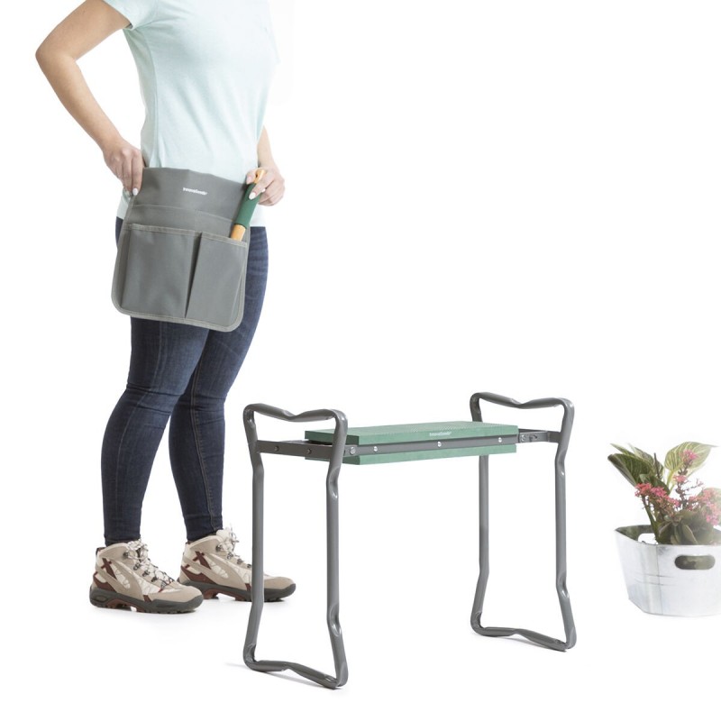 Banc de jardin pliable Situl 3‑en‑1 avec sac – Pratique et stable