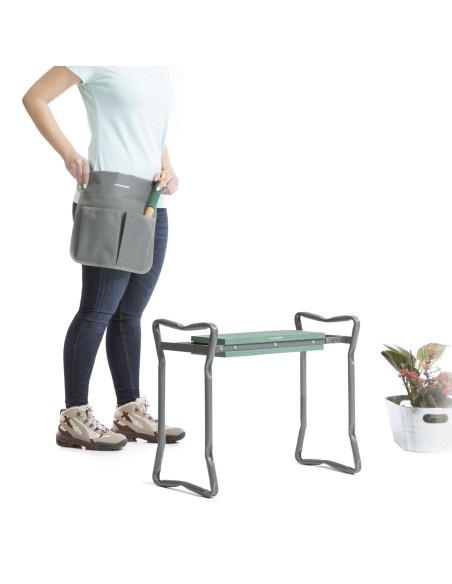 Banc de jardin pliable Situl 3‑en‑1 avec sac – Pratique et stable