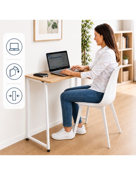 Bureau pliant – Compact et montage rapide