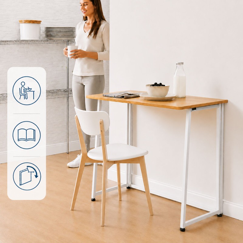 Bureau pliant – Compact et montage rapide