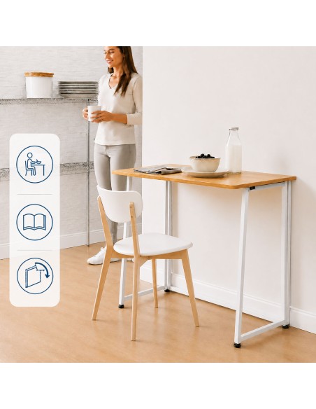 Bureau pliant – Compact et montage rapide
