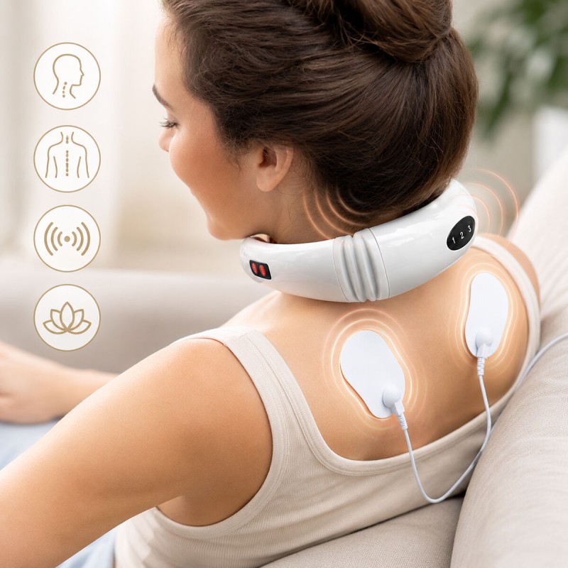Masseur cou et dos électromagnétique Calmagner – Relaxation profonde