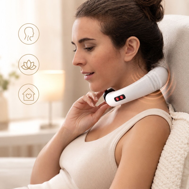 Masseur cou et dos électromagnétique Calmagner – Relaxation profonde