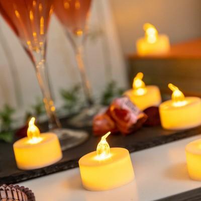 Bougies chauffe‑plat LED (lot de 12) – Ambiance chaleureuse 2