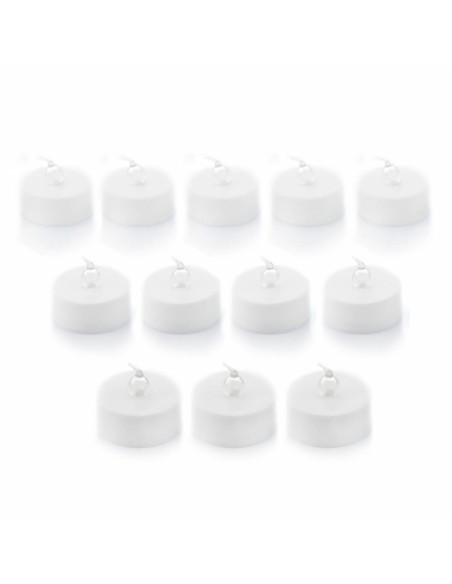 Bougies chauffe‑plat LED (lot de 12) – Ambiance chaleureuse
