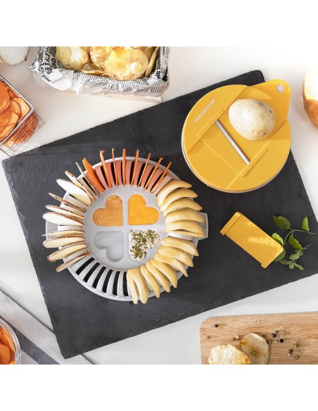 Set pour Faire des Chips au Micro-ondes avec Mandoline et Recettes Chipit InnovaGoods