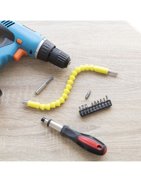 Rallonge Flexible Magnétique pour Tournevis avec Accessoires Drillex InnovaGoods