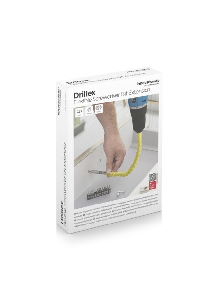 Rallonge Flexible Magnétique pour Tournevis avec Accessoires Drillex InnovaGoods