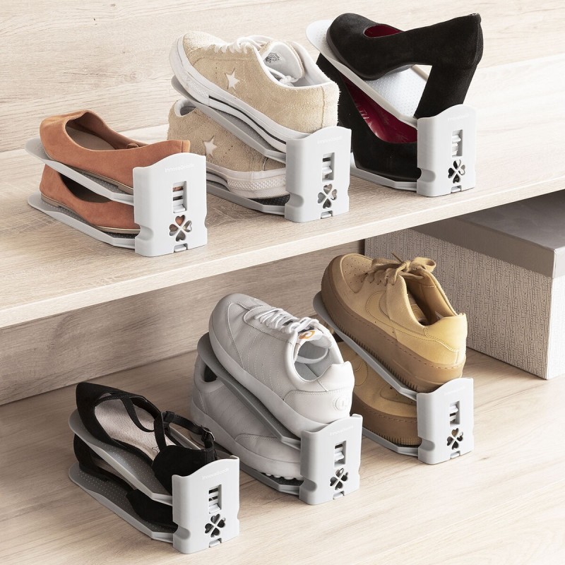 Range‑chaussures réglables (6 unités) – Organisation verticale