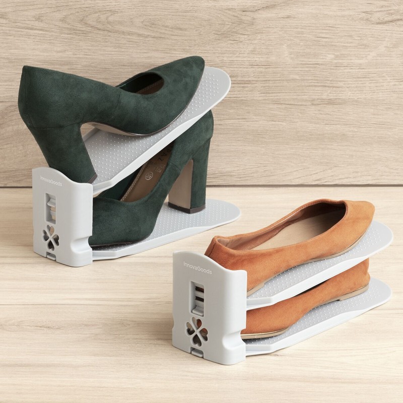 Range‑chaussures réglables (6 unités) – Organisation verticale
