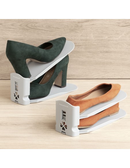 Range‑chaussures réglables (6 unités) – Organisation verticale