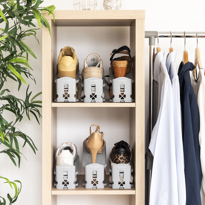 Range‑chaussures réglables (6 unités) – Organisation verticale